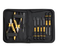 Wiha ESD tool set avec pinces, tournevis, pincettes, 10 pcs. incl. tool pouch (43994)