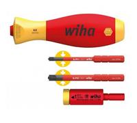 Wiha Adaptateur de couple 41478 – easyTorque electric, étui slimVario® & slimBits SL/PZ, 4 pièces