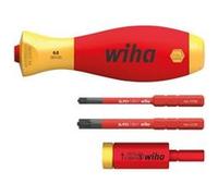 Wiha Adaptateur de couple 41478 – easyTorque electric, étui slimVario® & slimBits SL/PZ, 4 pièces