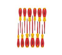 Wiha - Jeu De 12 Tournevis Softfinish Slimfix Vde Isolés Fente + Phillips + Pozidriv + Torx