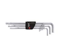 Wiha Jeu de clés mâles coudées 6 pans intérieurs – 1,5/2/2,5/3/4/5/6/8/10 mm – 9 pièces