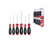 Wiha Jeu de tournevis à fente/ Pozidriv SoftFinish, 6 pièces (308 ZK6) - 21249