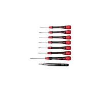 Wiha Jeu de tournevis de précision PicoFinish Jeu mixte de 8 pcs, y compris pincette pour appareils iPhone/Apple (42995)