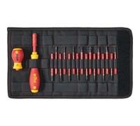 Wiha 41231 Jeu De Tournevis Et Embouts SlimVario Jeu Mixte De - 18 Pcs - Dans Trousse Repliable