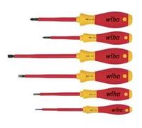 Wiha Jeu de tournevis SoftFinish® electric Fente, Phillips 6 pcs (00833) G