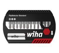 Wiha FlipSelector 39060 Jeu d'embouts 13 pièces cruciforme Phillips, vis Pozidriv, TORX
