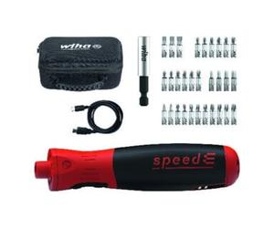 Wiha Kit visseuse sans fil Wiha speedE PocketDrive, jeu d’embouts, câble de recharge, boîte de rangement, 31 pcs Quantité:1
