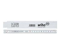 Wiha longlife® Faltmeter de 2 m metric, de 10 Glieder (27057) blanc