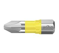 Wiha - Embout cruciforme Pozidriv 41589 PZ2 - Acier molybdène-vanadium trempé - 25 mm - 5 pièces