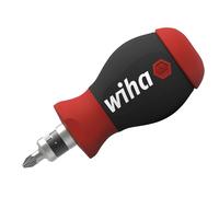 Wiha Magnétique SoftFinish Stubby Screwdriver Avec Magazine De Bit WHA43613