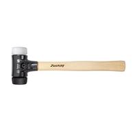 Wiha marteau de protection Safety moyennement tendre/très dur avec manche en bois Hickory, tête de frappe ronde 50 mm