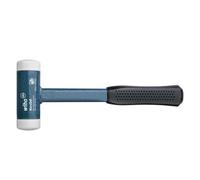 WIHA Marteau sans rebond, très dur, avec manche en tube d'acier, tête de frappe ronde (39021) 50 mm