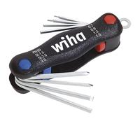 WIHA Multitool Mini PocketStar® fente, Phillips, six pans creux 8 pces sous blister (27936)