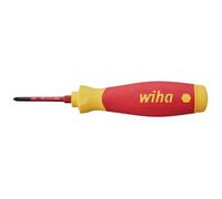 Wiha Tournevis porte-embout PocketMax (45296) isolé électricien, 4 embouts slim Fente/PH/PlusMinus
