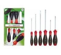 Juego de destornilladores SoftFinish® 302SF ZK6 SO SATZ 6-tlg; Schlitz/PZ