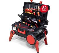 Wiha Set de valises à outils XXL 4 electric I 80 pièces I Valise à outils pour électricien avec roulettes I Boîte à outils avec vaste assortiment (45734)