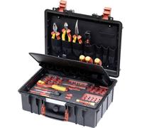 Wiha Set L Mechatronik 62tlg 45833 pour électricien, pour les artisans, pour apprentis, pour professionnels, VDE Mallette à