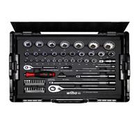 Wiha Socket et Bit Set 1/4inch et 1/2 inch double et Allen métrique, 60 pcs. en L-Boxx
