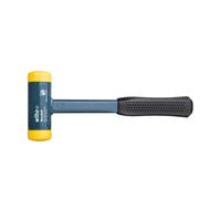 Wiha Soft Face Hammer sans contrecoup, semi-dur avec tube en acier, tête ronde (02123)