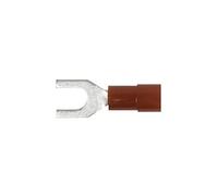 Wiha Terminal de cable plano forma de horquilla aislado 100 ud. según DIN 0.5-1 mm², M4 (43962)