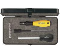 Wiha TorqueVario®-S ESD pour l'atelier, pour l'électronique et la mécanique de précision Tournevis dynamométrique 14 pièces 0.4