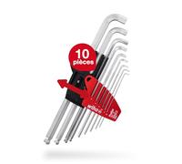 Wiha Jeu de clés mâles coudées 6 pans intérieurs 1,5–10 mm 9 pièces