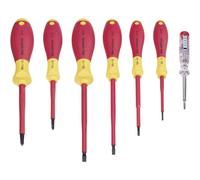 Wiha VDE Jeu de tournevis 7 pièces vis à fente, cruciforme Phillips