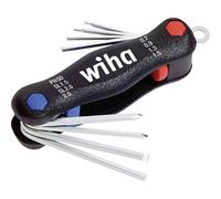 Wiha vis à fente, cruciforme Phillips, 6 pans intérieurs Jeu de clés mâles