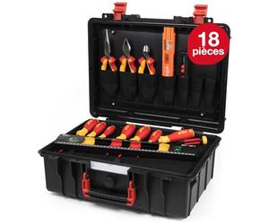 WIHA WERKZEUGE GMBH Caja de herramientas Basic Set L electric de 18 unid.