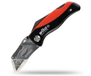 WIHA WERKZEUGE GMBH Folding knife with 6 integrated replacement blades, trapezoidal - SB246-279 Folding knife with integrated replacement blades