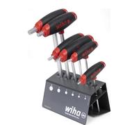 Wiha Ensemble de clés mâles hexagonales ComfortGrip avec poignée transversale, tournevis