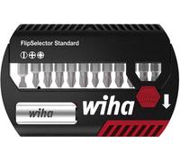 Wiha WIHA - 39049 - Bit Set FlipSelector 15-teilig 25 mm Gürtelclip 39049 Jeu dembouts 13 pièces vis à fente, cruciforme Phillips, vis Pozidriv