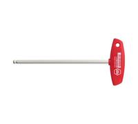 Wiha Wiha Clé mâle avec manche en T Six pans à tête sphérique nickelée brillante (04108) 5 x 150 mm Quantité:1