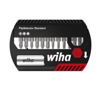 Wiha FlipSelector 39060 Jeu d'embouts 13 pièces cruciforme Phillips, vis Pozidriv, TORX
