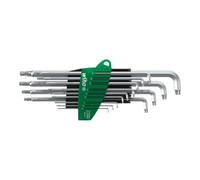 Wiha Wiha Jeu de clés mâles en étui ProStar Tête courte, tête sphérique TORX®, argent titane, 13 pcs (40979) Quantité:1
