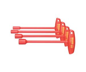 Wiha Wiha Jeu de clésà douilles avec poignée transversale isolées VDE, Nombre de clés: 4 Quantité:1