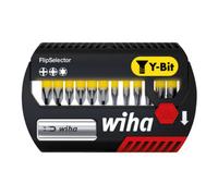 Wiha Wiha Jeu d'embouts FlipSelector embout Y de 25 mm Phillips, Pozidriv, TX 13 pcs 1/4" (41827) Quantité:1