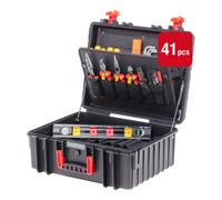 Wiha Wiha mallette à outils XL 2 electric 41 pcs I Mallette à outils complète pour électriciens I Mallette avec outils I Boîte à outils avec équipement pour électriciens I Avec bandoulière Quantité:1