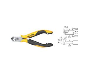 Wiha Wiha Pince coupante devant oblique Professional ESD Tête large, env. 29° avec petit flanc (26835) 115 mm Quantité:1