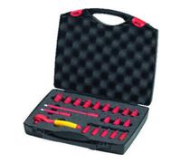 Wiha Jeu de clés à cliquet isolées 43025 G - 1/4' 21 pièces en coffret
