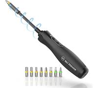 Wiha zai Hause Electric Cordless Screwdriver with 8 Bits, 3.6 V Li-Ion | (44621) Precision screwdriver set with adjustable torque, magnetic bit head and LED light, incl. USB-C charging cable