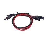 WIHFHGZ 2PCS 12AWG 4 mm² Câble d'extension du Panneau Solaire Câble d'extension de l'adaptateur Solaire Rouge Noir avec connecteur mâle féminin 1000vdc (Type 1)