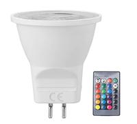 WIHFHGZ Ampoules LED MR11 GU4 2W RGBW 180LM, Base à Deux Broches, ABS Portable - Économie d'Énergie, Installation Facile, Usage Polyvalent Domestique et Commercial
