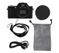 WIHFHGZ Appareil Photo Numérique Portable, Zoom 20x, Écran LCD 2,88 Pouces, Vidéo HD 4K, 58MP, Autofocus Automatique - Enregistrement 4K, Fonction de Streaming, Idéal Vlog et Voyage (Noire)