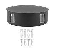 WIHFHGZ Applique Escalier LED 12W, Lampe Murale Blanche 4 Faces, Luminosité Élevée, Éclairage Doux - Étanche, Design Moderne, Idéale Pour Couloir et Lèche Mur (Coquille noire)