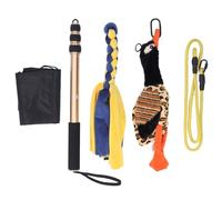 WIHFHGZ Bâton Télescopique pour Chien 52 Pouces, Canne de Flirt Extensible, Aluminium et Corde en Coton - Outil d'exercice Durable, Interaction Ludique, Entraînement et Jeu pour Chiens