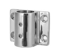 WIHFHGZ Boat Hand Rail Fitting, Acier Inoxydable 316, Trou 7 / 8in, Base Rectangle Polie - Résistance à la Corrosion, Filetage Double, pour Bateaux et Yachts