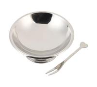 WIHFHGZ Bol à Glace en Acier Inoxydable, à Dessert Métal, Argenterie Robuste pour Cuisine - Isolation Thermique Excellente, Design Moderne, Usage Quotidien et Réception (Cour Grand 11CM)