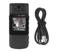 WIHFHGZ Caméra Portable Corps 2K HD, Écran Couleur TFT, Objectif Rotatif 180 Degrés, Enregistreur Vidéo de Poche 64G - Batterie Longue Durée, Fonction Multi-Usage, Sécurité et Voyage