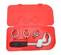 WIHFHGZ Clé à Évier Multifonctionnelle, Clé à Molette avec Ressort, Grande Ouverture 80mm, Manche ABS et Alliage d'Aluminium - Durable et Antidérapante, Réparation Robinetterie pour